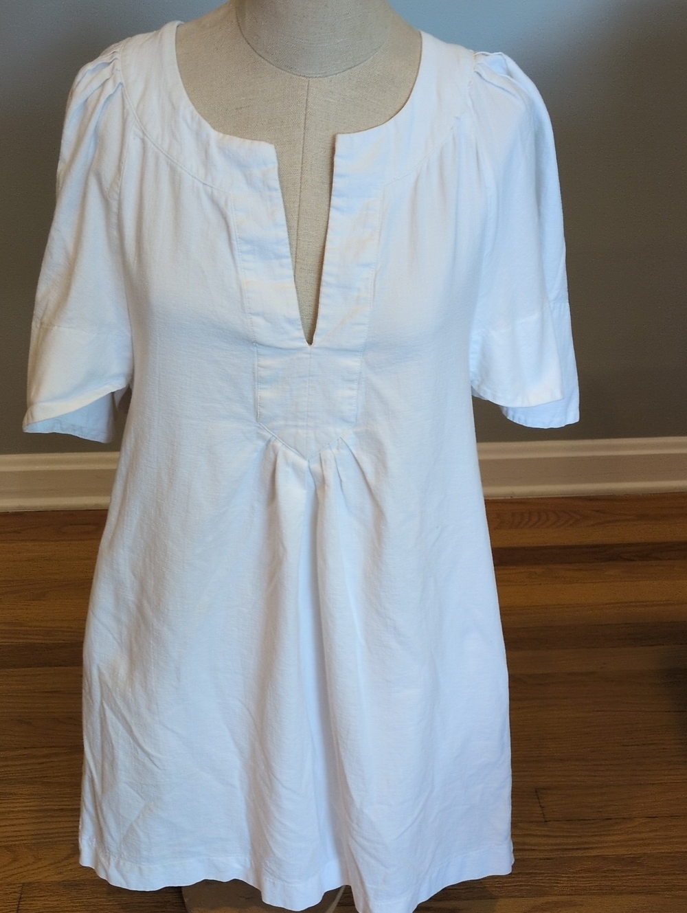 Pomander Place By Tuckernuck Finley White Flutter Sleeve Dress XS - Picture 2 of 14
